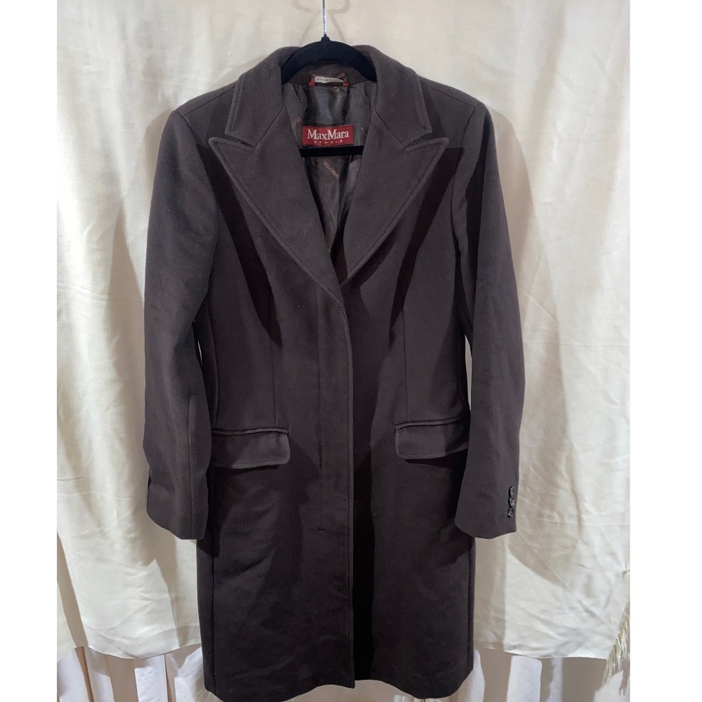 Max Mara 100% Wool Coat UK Sz 12